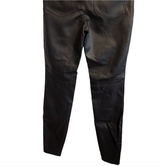 Free people black faux leather pants size 4 - Picture 4 of 8